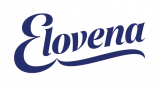 Sininen Elovena-tunnus.