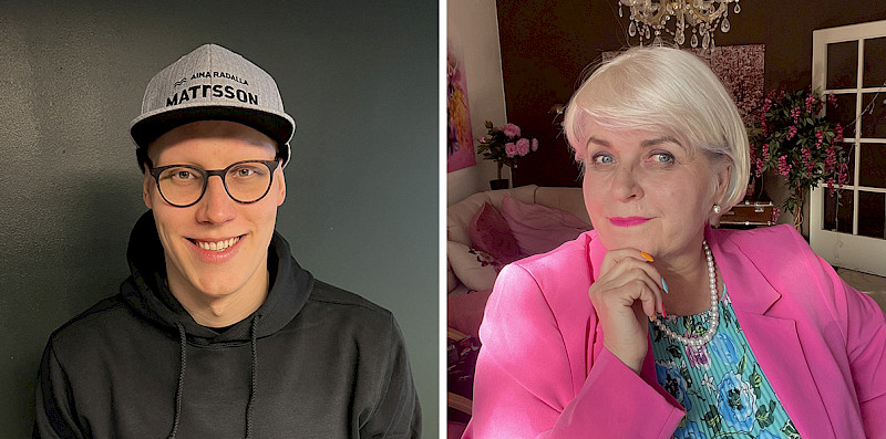 Keliakialiiton messuvieraat Matti Mattsson ja Maiju Hannolin